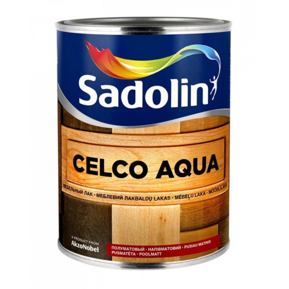 Лак для дерева на водній основі Sadolin Celco Aqua Безбарвний
