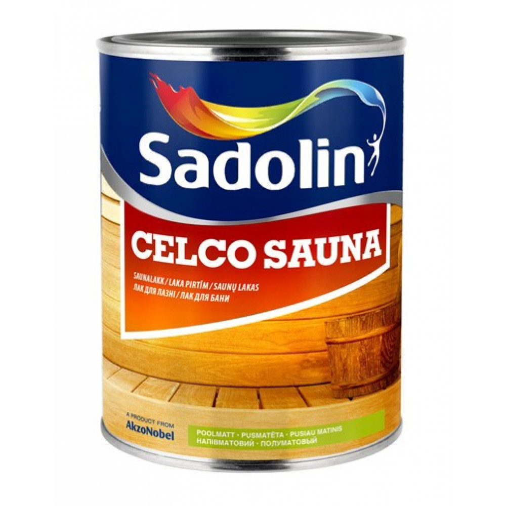 Лак для лазні Sadolin Celco Sauna Безбарвний