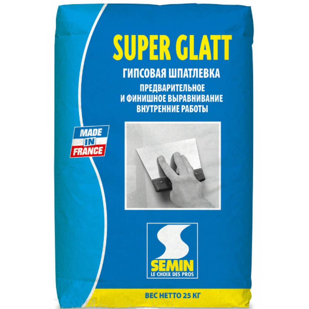 Финишная шпаклевка для внутренних работ SEMIN SUPER GLATT