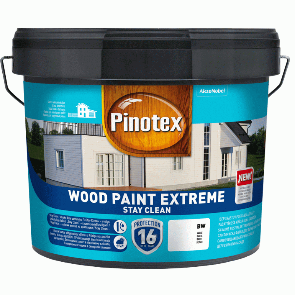 Фарба на водяній основі для дерев'яних фасадів Pinotex Wood Paint Extreme