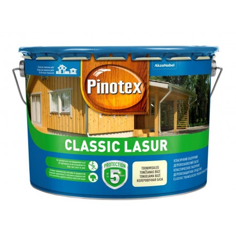 Пропитка для защиты деревянных поверхностей Pinotex Classic Lasur 10L