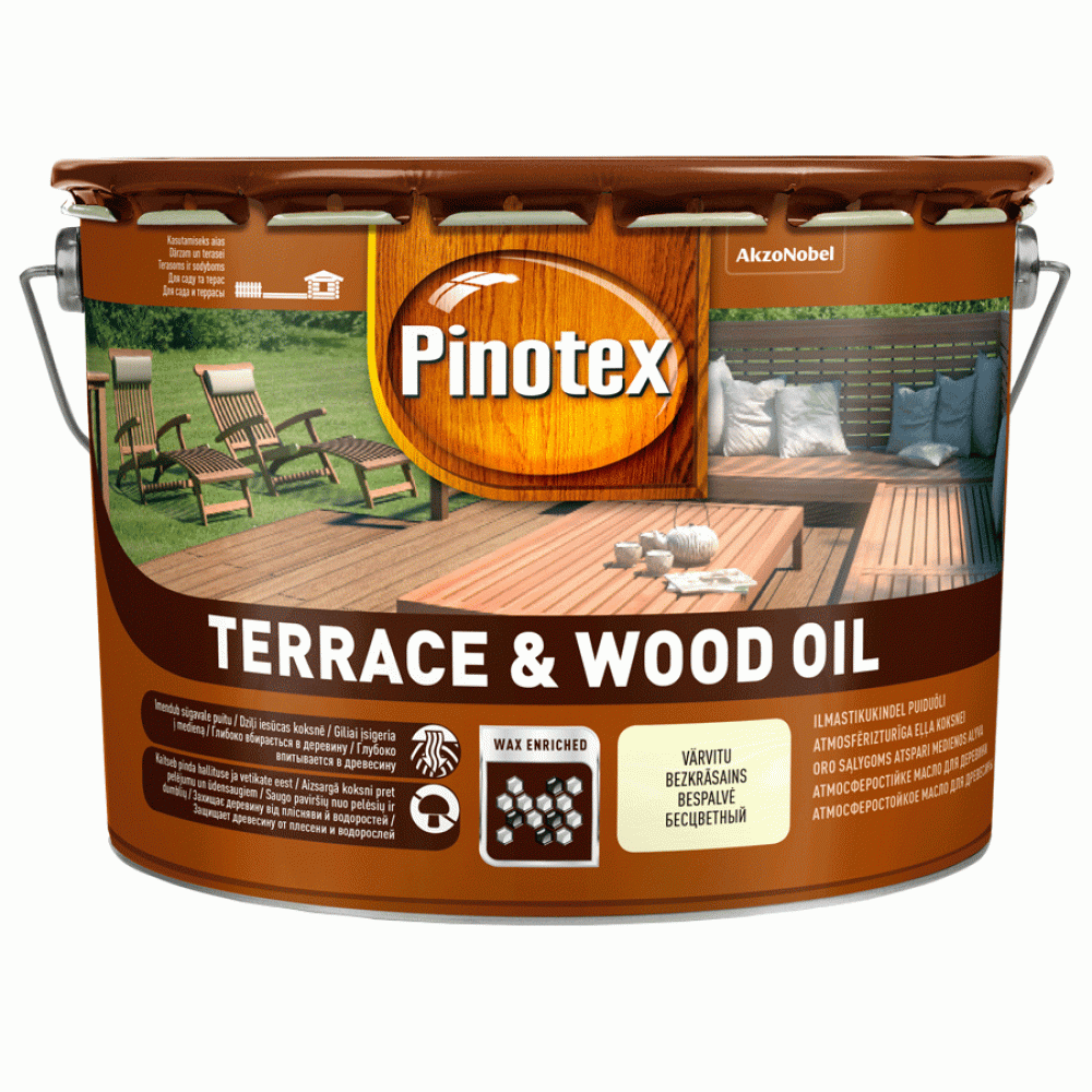Атмосферостійка олія для деревини Pinotex Terrace Wood Oil